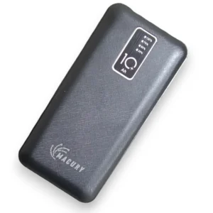 Macury 10000 mAh | Fast Charging | Portable Charger | 4 in1 Built in Cables Power Bank (Black)